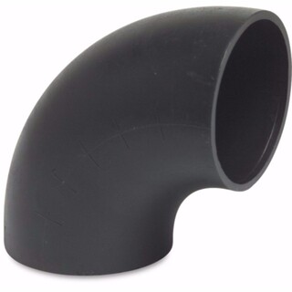 Image of Bocht 88° PE80 63 mm laseind x lasspie 4bar zwart