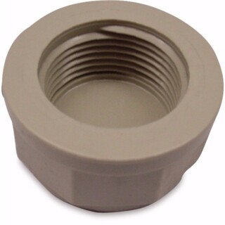 Image of Eindkap PP 1" binnendraad 10bar beige