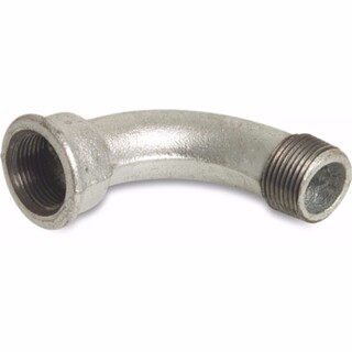 Image of Mega Nr. 1 Bocht 90° gietijzer verzinkt 3/4 inch binnendraad x buitendraad