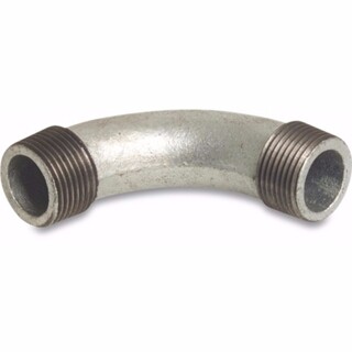 Image of Mega Nr. 3 Bocht 90° gietijzer verzinkt 1/2 inch buitendraad