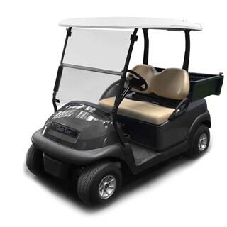 Image of Club-Car Golfkar Refurbished Zwart met open laadbak