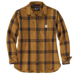 Image of Carhartt 105576 Woven Shirts Carhartt Bruin XL