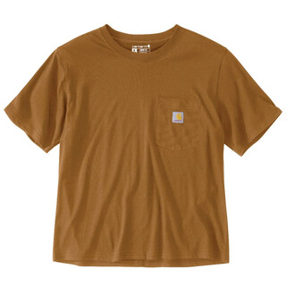Image of Carhartt 106122 Knit Shirts Carhartt Brown XL