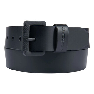 Image of Carhartt Bridle Leather Rolgesp Riem Zwart/coal W40