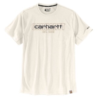 Image of Carhartt Heren T-shirt Ruime Pasvorm Wit - Maat S