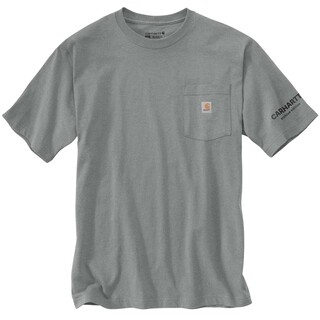 Image of Carhartt Heren T-shirt  Relaxed Fit - FastDry Grijs - Maat L