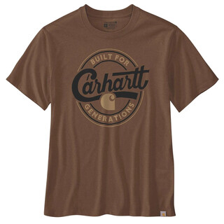 Image of Carhartt Tk7049 M Rlxdft Scrpt Grpc Tsrt Roodbruin Gemêleerd S
