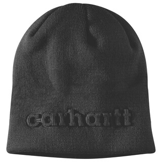 Image of Carhartt Ah7002 M Knt Met Reliëf Muts Zwart Één maat