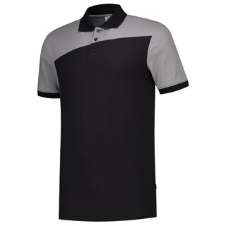 Image of Poloshirt Bicolor Naden 202006 Blackgrey 3xl