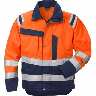 Image of Fristads Hi-Vis Jack 4026 PLU Oranje/Marine Maat M