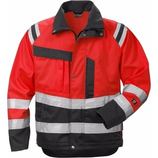 Image of Fristads Hi-Vis Jack 4026 PLU Rood/Zwart Maat 3XL