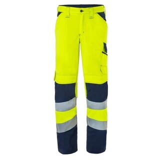 Image of Werkbroek Havep® High Visibility 52 Fluo Geel/Marine