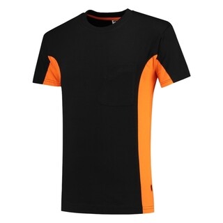 Image of Tricorp T-Shirt Workwear 102002 190gr Zwart/Oranje Maat XL
