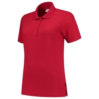 Image of Tricorp Dames Poloshirt Casual 201006 180gr Slim Fit Rood Maat S