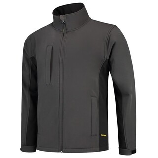 Image of Tricorp Softshell Jack Bi-Color Donkergrijs/Zwart Maat 3XL