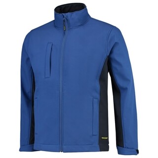 Image of Tricorp Softshell Jack Bi-Color Blauw/Marine Maat L