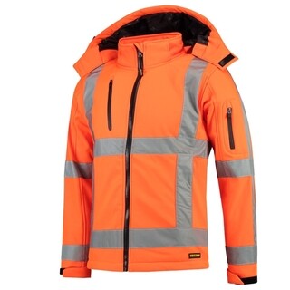 Image of Tricorp Hi-Vis Softshell Jas RWS 403003 Oranje Maat XS