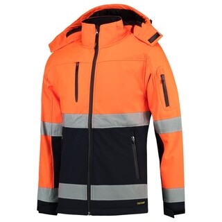 Image of Tricorp Hi-Vis Softshell Jas 403007 Oranje Marine Maat 3XL