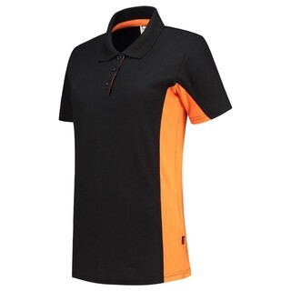 Image of Poloshirt Bicolor Dames 202003 Blackoran 3Xl