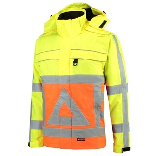 Image of Tricorp Hi-Vis Parka Jas 403001 Geel Oranje Maat 3XL