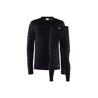 Image of Baselayer Set Men Black/Granit Xl