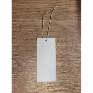 Image of Labels 12x5cm wit + elastiek (50)