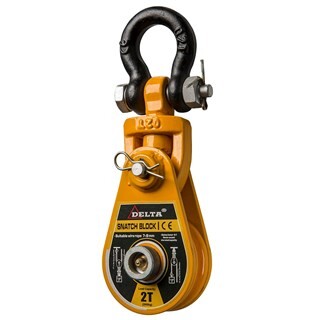 Image of DELTA Klapblok met harpsluiting moerbout - 4 ton