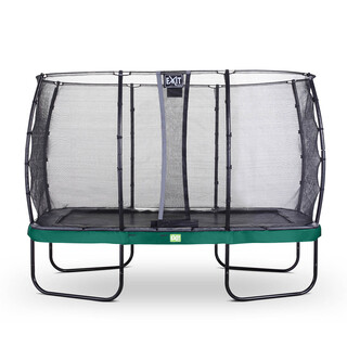 Image of EXIT Elegant trampoline 244x427cm met Economy veiligheidsnet - groen