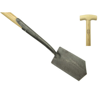 Image of Zwanehals Puntspade Met Lip Essen Steel 750mm