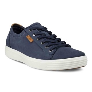 Image of ECCO Soft Herenschoenen Lace Up Lea Marine/Lion - Maat 41