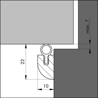 Image of Auth. Beuken Hts 230 - Tochtprofiel