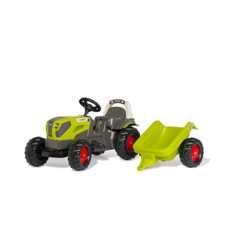 Image of Rolly Toys Traptractor Met Aanhanger RollyKid Claas Axos