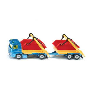Image of Siku Vrachtwagen met aanhanger met containers