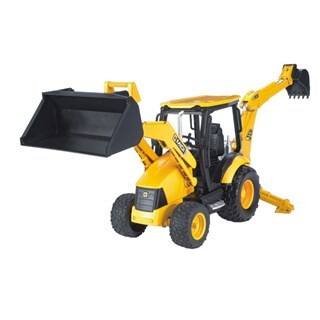 Image of Bruder 02427 - JCB Midi CX graaflaadcombinatie 1:16