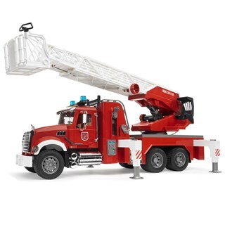 Image of Bruder 02821 - Mack Granite Brandweer Ladderwagen 1:16