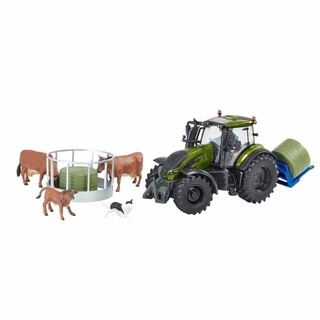 Image of Metallic Olive Green Valtra set 1:32 Britains