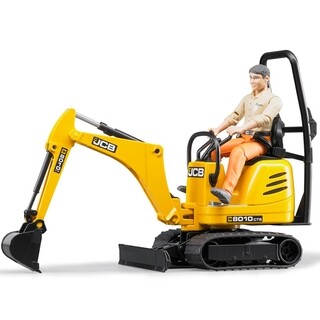 Image of Bruder 62002 - JCB Micro 8010 CTS Met arbeider 1:16