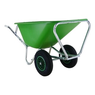Image of Kruiwagen Altrad Fort -165 Liter F&S-165/2 - Groen 2 Kunststof Wielen