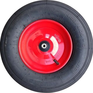 Image of Altrad Fort Kruiwagen Wiel Staal Rood 2ply