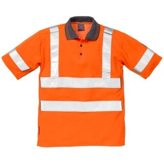Image of Fristads Kansas Hi-Vis Polo 7025 TPR Oranje Maat S