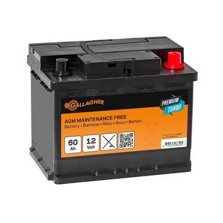 Image of Gallagher Accu 12V / 60ah Premium Turbo AGM - 242 x 175 x 190