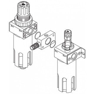 Image of Airpress Perslucht Koppelstuk Aftapmodule PAS 180 1/8" Binnendraad