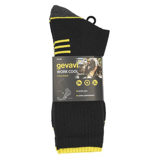 Image of Gevavi Workwear Werksokken Work Cool GW53 Grijs, 2 paar, Maat 39 - 42