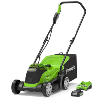 Image of Greenworks 2516107UA 24 V Accu Grasmaaier - Met Accu en Lader