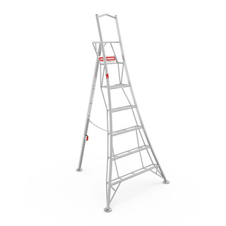 Image of Henchman – 1-Poots Verstelbare Driepootladder – 2,4 meter – 5 treden
