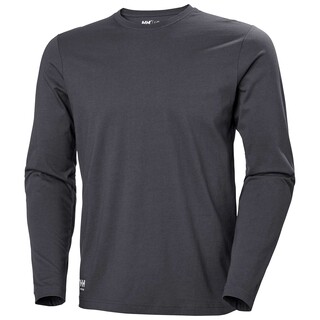 Image of Helly Hansen Classic Longsleeve Heren 970 Donkergrijs - Maat XS