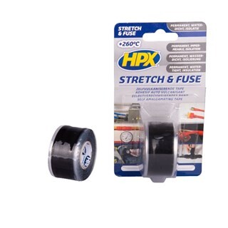 Image of HPX Stretch & Fuse Zelfvulkaniserende Tape - Zwart 25 mm x 3 m