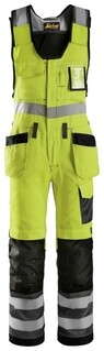 Image of Bodybroek Met Holsterzakken Hv, Class 2, Geel, High Visibility - Gemeleerd Grijs (6674), 052