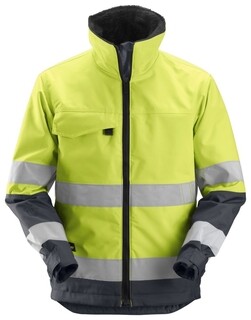 Image of Snickers Core High-vis 1138 Oranje - Staal Grijs (5558) Maat XXL