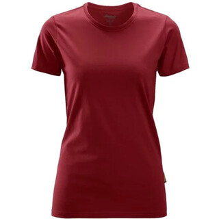 Image of Snickers Dames T-shirt 2516 Chili Rood (1600) Maat XS